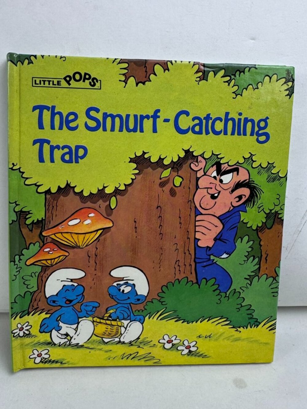 Vintage 1982 The Smurfs Little Pops Pop-Up Book The Smurf-Catching Trap Peyo